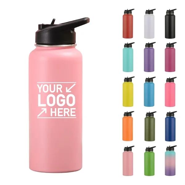 32oz Large Sport Flask With Spout Lid 12oz/18oz/22oz/25oz - 32oz Large Sport Flask With Spout Lid 12oz/18oz/22oz/25oz - Image 0 of 4