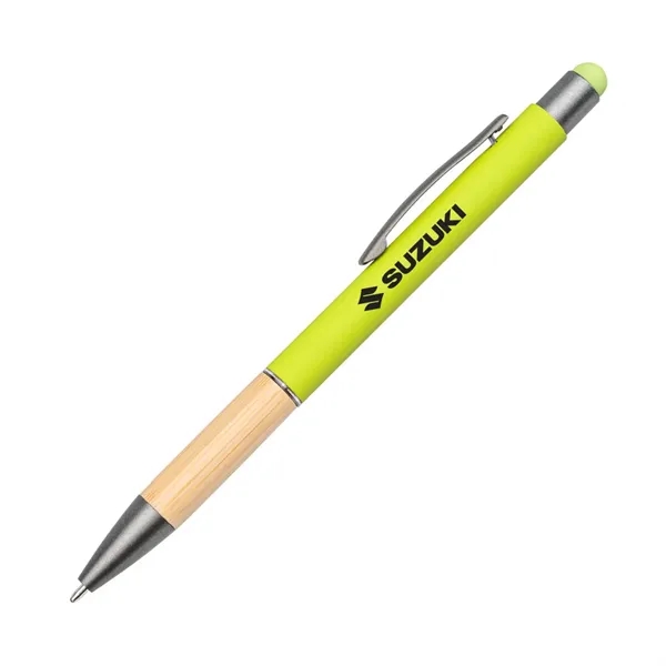 Assias Aluminum Pen w/Bamboo Grip & Blue Refill - Assias Aluminum Pen w/Bamboo Grip & Blue Refill - Image 2 of 6