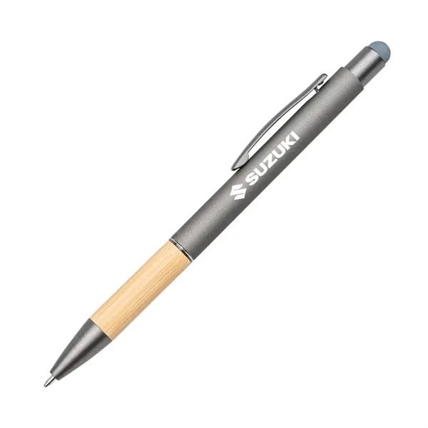 Assias Aluminum Pen w/Bamboo Grip & Blue Refill - Assias Aluminum Pen w/Bamboo Grip & Blue Refill - Image 3 of 6