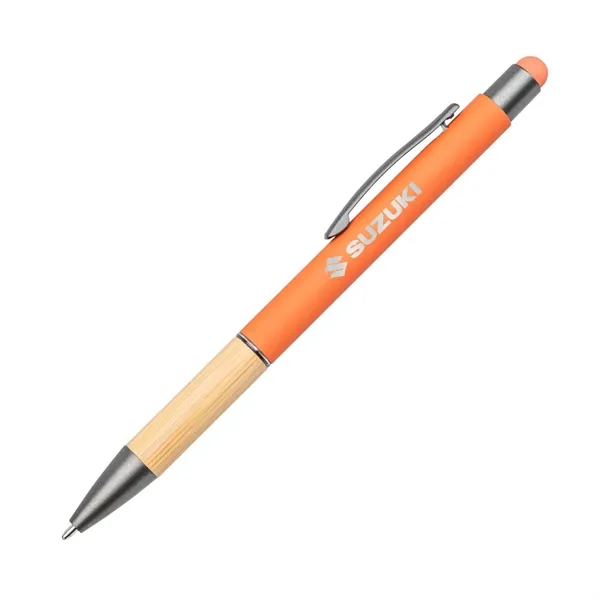 Assias Aluminum Pen w/Bamboo Grip & Blue Refill - Assias Aluminum Pen w/Bamboo Grip & Blue Refill - Image 4 of 6