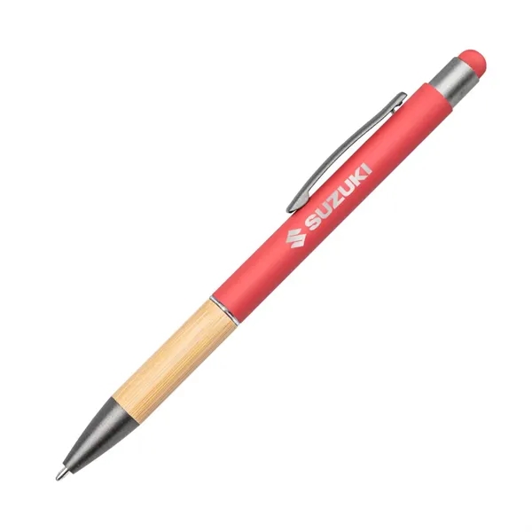 Assias Aluminum Pen w/Bamboo Grip & Blue Refill - Assias Aluminum Pen w/Bamboo Grip & Blue Refill - Image 5 of 6