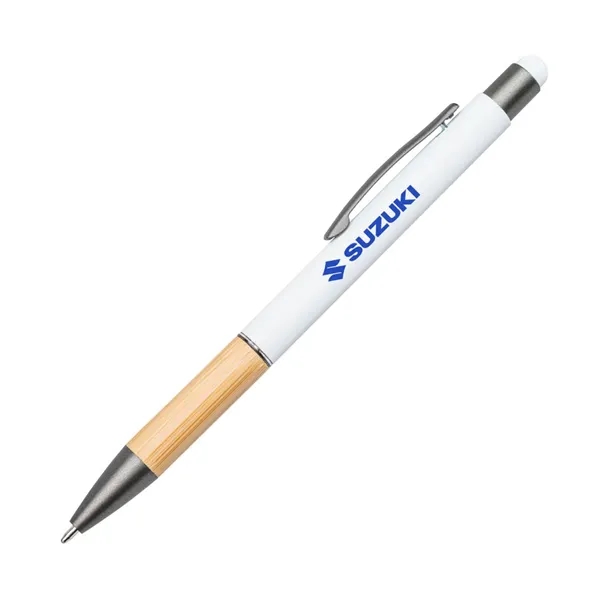 Assias Aluminum Pen w/Bamboo Grip & Blue Refill - Assias Aluminum Pen w/Bamboo Grip & Blue Refill - Image 6 of 6