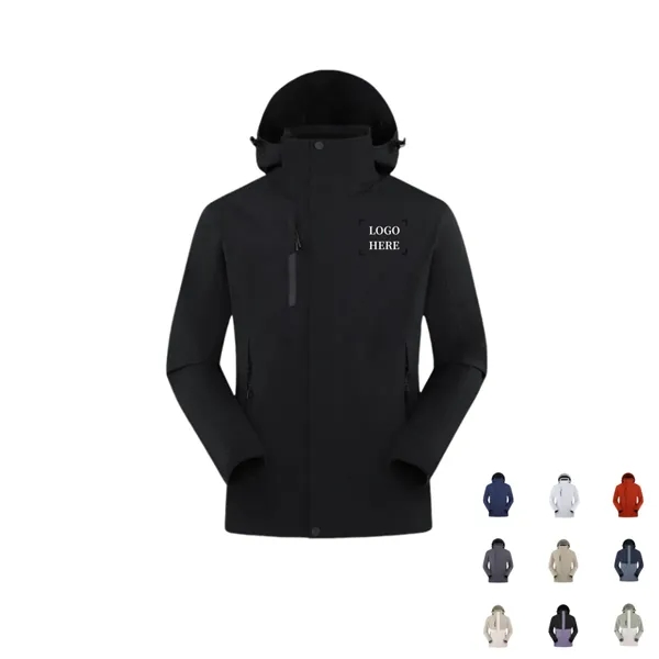 3 in 1 Detachable Windproof Snow Ski Jacket Winter Coat - 3 in 1 Detachable Windproof Snow Ski Jacket Winter Coat - Image 0 of 11