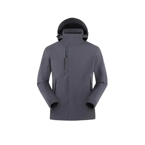 3 in 1 Detachable Windproof Snow Ski Jacket Winter Coat - 3 in 1 Detachable Windproof Snow Ski Jacket Winter Coat - Image 8 of 11