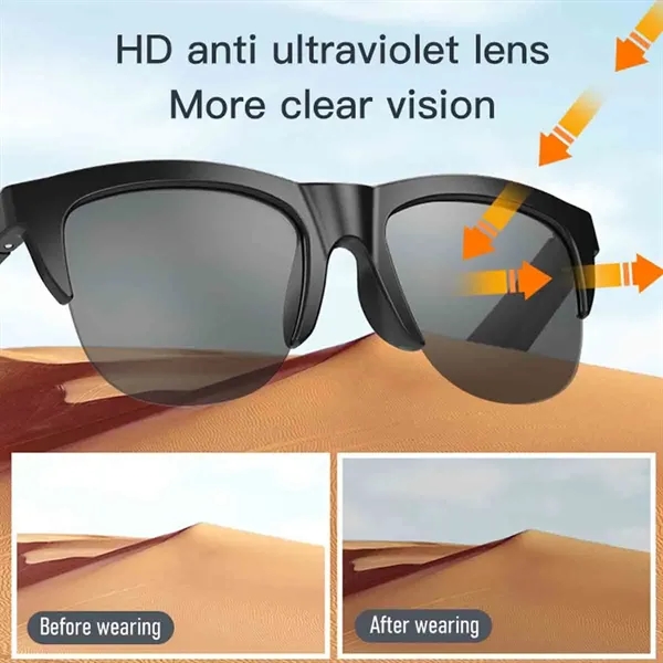 Smart Bluetooth Sunglasses Glasses - Smart Bluetooth Sunglasses Glasses - Image 1 of 3