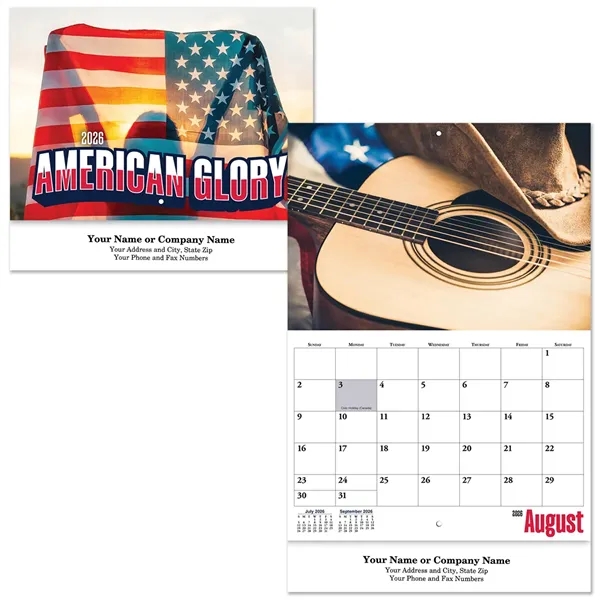 American Glory Stapled Wall Calendar - American Glory Stapled Wall Calendar - Image 0 of 2