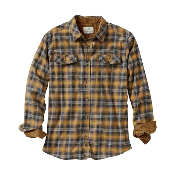Brushed Plaid Shirt Long Sleeves Double Pockets - Brushed Plaid Shirt Long Sleeves Double Pockets - Image 13 of 23