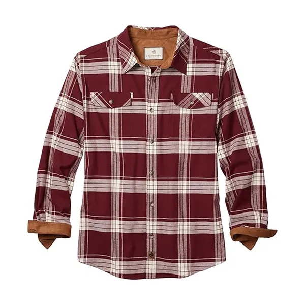 Brushed Plaid Shirt Long Sleeves Double Pockets - Brushed Plaid Shirt Long Sleeves Double Pockets - Image 18 of 23