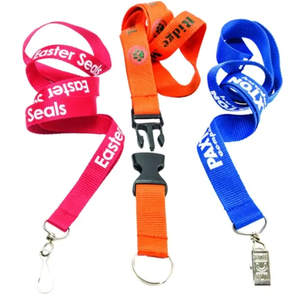 Premium Screen-Printed Polyester Lanyards - Premium Screen-Printed Polyester Lanyards - Image 0 of 31