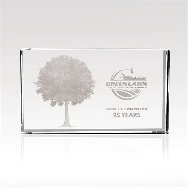 3D Laser Etched Crystal Display - Optical Subsurface Trophy