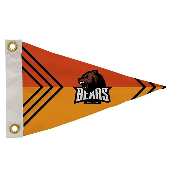 8" x 12" Nylon Pennant Flag Single-Sided - 8" x 12" Nylon Pennant Flag Single-Sided - Image 0 of 2