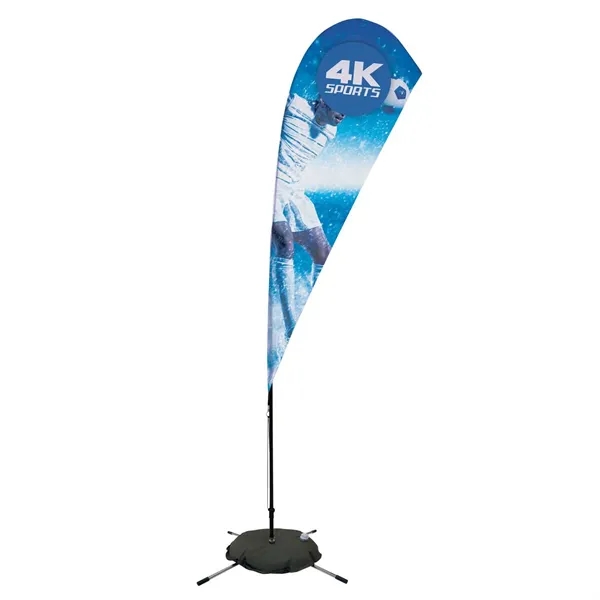 8' Streamline Teardrop Sail Sign Flag, 1-Sided with Scissor - 8' Streamline Teardrop Sail Sign Flag, 1-Sided with Scissor - Image 0 of 5