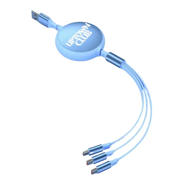 3.9 FT Retractable Multi 3 in 1 Charging Cable - 3.9 FT Retractable Multi 3 in 1 Charging Cable - Image 3 of 6