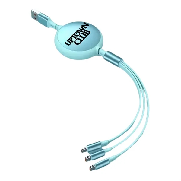 3.9 FT Retractable Multi 3 in 1 Charging Cable - 3.9 FT Retractable Multi 3 in 1 Charging Cable - Image 4 of 6