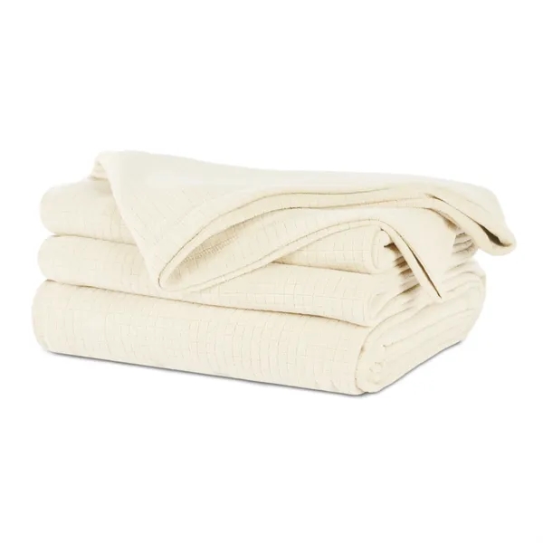 Polartec®  Softec™  Microfleece Blanket - Cream - Polartec®  Softec™  Microfleece Blanket - Cream - Image 2 of 3