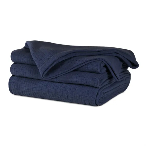 Polartec®  Softec™  Microfleece Blanket-  Midnight Blue - Polartec®  Softec™  Microfleece Blanket-  Midnight Blue - Image 2 of 3