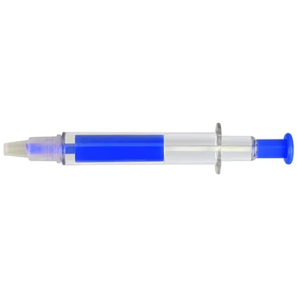 Pen and Syringe shape highlighter combo marker - Pen and Syringe shape highlighter combo marker - Image 1 of 5