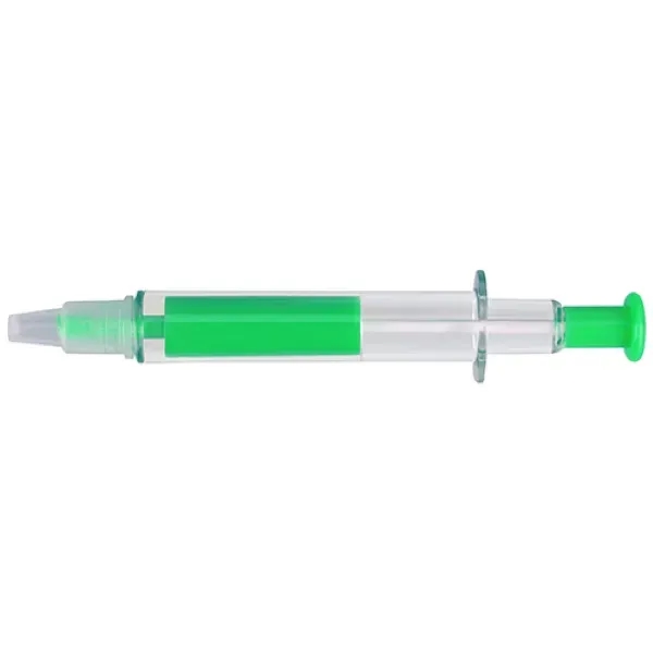 Pen and Syringe shape highlighter combo marker - Pen and Syringe shape highlighter combo marker - Image 2 of 5