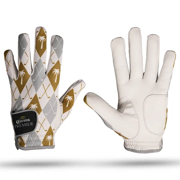 Sublimated Golf Gloves w/ Cabretta Leather Palm (Free Setup) - Sublimated Golf Gloves w/ Cabretta Leather Palm (Free Setup) - Image 0 of 20