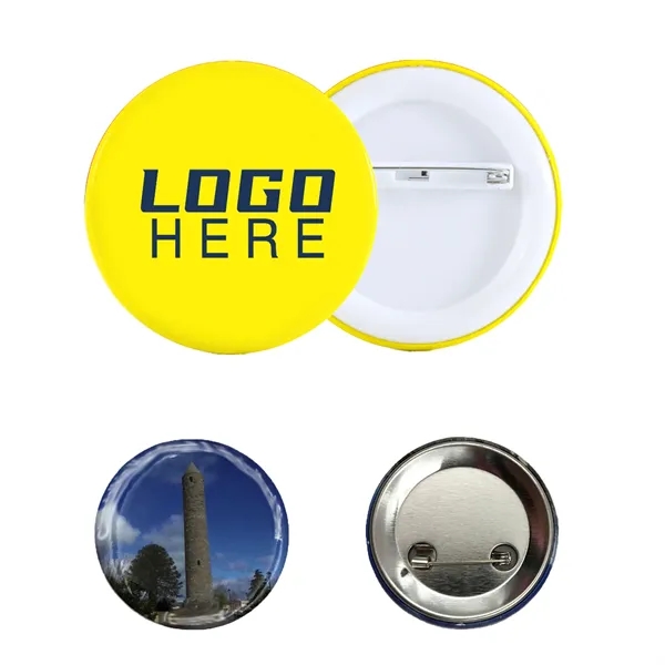 Full Color Printed Round Pin Button Badge - Full Color Printed Round Pin Button Badge - Image 0 of 1