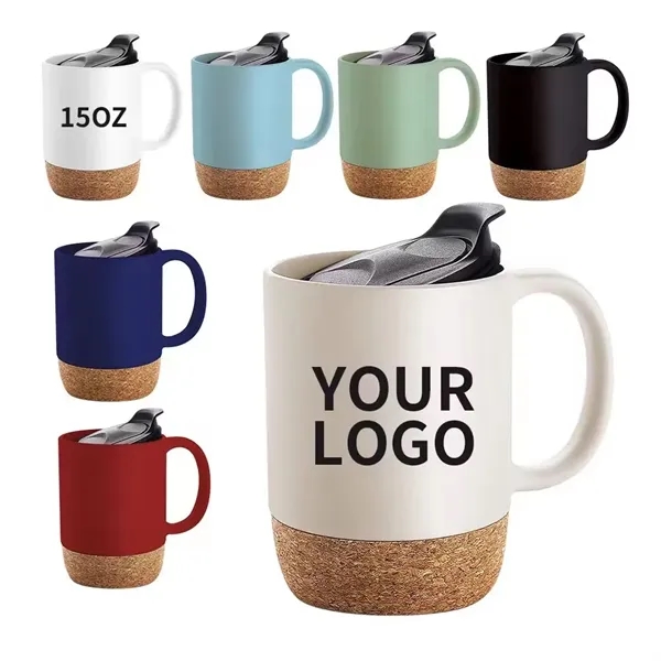 Classic 12oz Ceramic Mug with Cork Base - Classic 12oz Ceramic Mug with Cork Base - Image 7 of 7