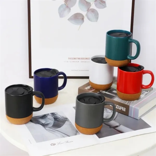 Classic 12oz Ceramic Mug with Cork Base - Classic 12oz Ceramic Mug with Cork Base - Image 4 of 7