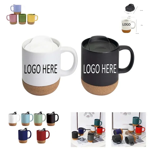 Classic 12oz Ceramic Mug with Cork Base - Classic 12oz Ceramic Mug with Cork Base - Image 0 of 7