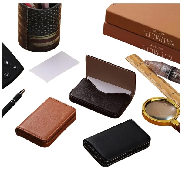 Custom Magnetic Card Case Holder PU - Custom Magnetic Card Case Holder PU - Image 3 of 3