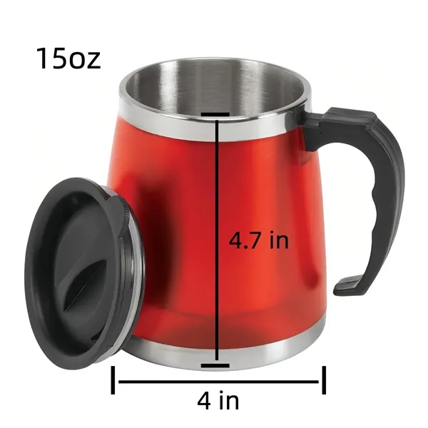 Custom Business Office Cup Stainless Steel Coffee Mug - Custom Business Office Cup Stainless Steel Coffee Mug - Image 1 of 2