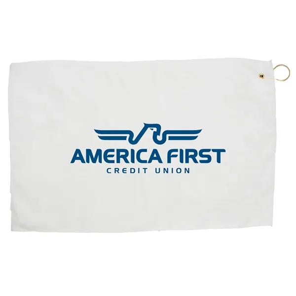 15"x24" Microfiber Golf Towel with Hook & Grommet - 15"x24" Microfiber Golf Towel with Hook & Grommet - Image 0 of 1