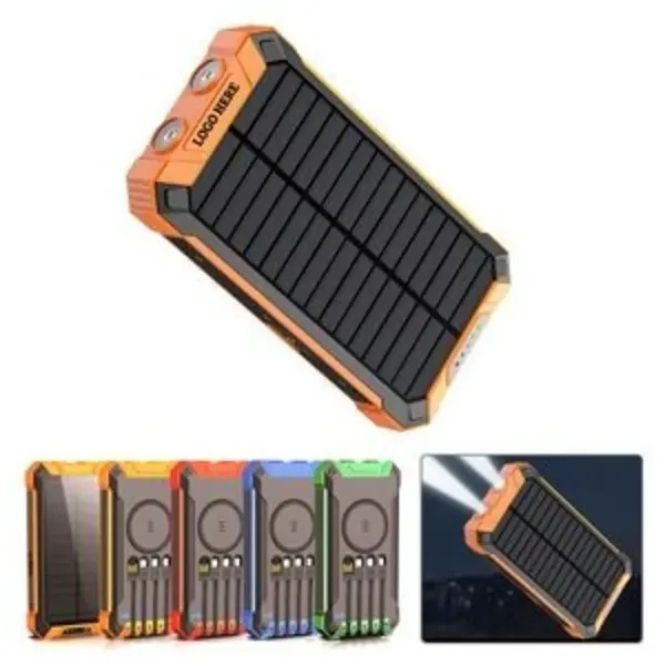 Solar Wireless Fast Charging Power Bank - Solar Wireless Fast Charging Power Bank - Image 0 of 5