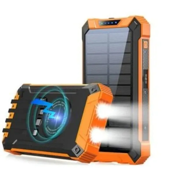 Solar Wireless Fast Charging Power Bank - Solar Wireless Fast Charging Power Bank - Image 2 of 5