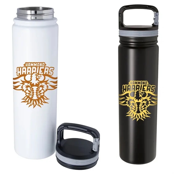 Vacuum Insulated Bottle with Carabiner Lid-26 oz. - Vacuum Insulated Bottle with Carabiner Lid-26 oz. - Image 0 of 9