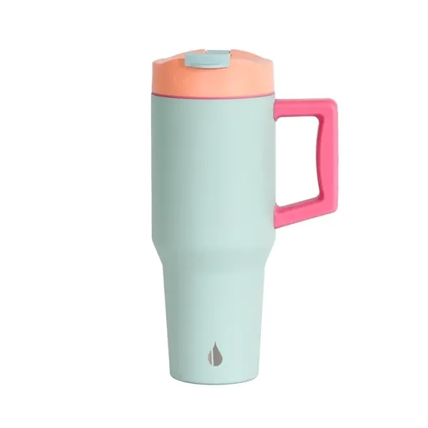 Elemental® 32oz Commuter Tumbler With Handle and Straws - Elemental® 32oz Commuter Tumbler With Handle and Straws - Image 11 of 20