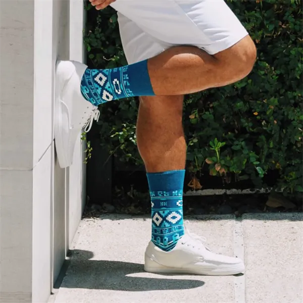 Custom Crew Socks - Cozy Comfort for Cold Days - Custom Crew Socks - Cozy Comfort for Cold Days - Image 2 of 2