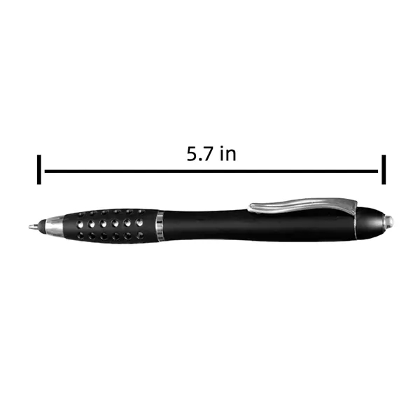 Custom Gripper Stylus Pen With Led Light - Custom Gripper Stylus Pen With Led Light - Image 1 of 2