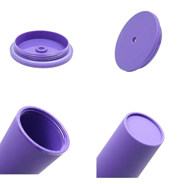 26oz Tumbler With Lid And Straw Water Bottle Cup Mug - 26oz Tumbler With Lid And Straw Water Bottle Cup Mug - Image 3 of 3