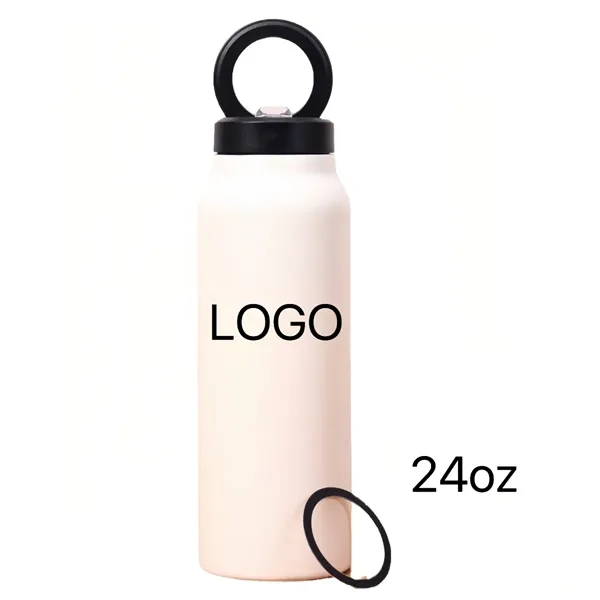 24oz Water Bottle Magnetic Mug Cup Insulated  Phone Holder - 24oz Water Bottle Magnetic Mug Cup Insulated  Phone Holder - Image 1 of 3