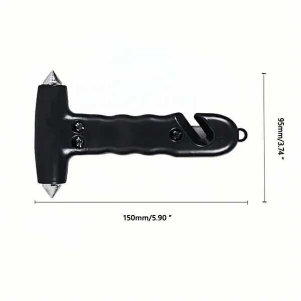 Emergency Hammer Car Window Glass Breaker Seat Belt Cutter - Emergency Hammer Car Window Glass Breaker Seat Belt Cutter - Image 0 of 4