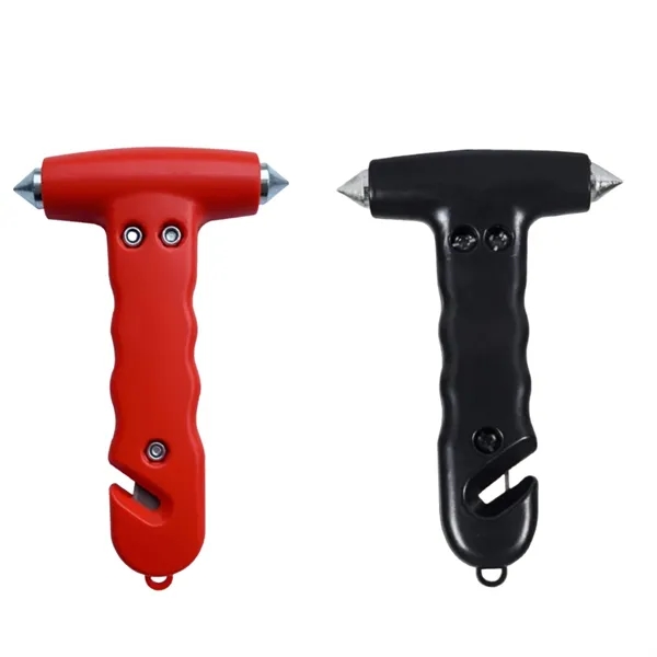 Emergency Hammer Car Window Glass Breaker Seat Belt Cutter - Emergency Hammer Car Window Glass Breaker Seat Belt Cutter - Image 4 of 4