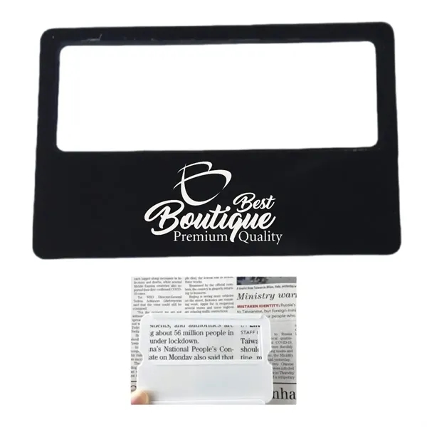 Card Size Magnifying Glass Handy Bookmark - Card Size Magnifying Glass Handy Bookmark - Image 0 of 2