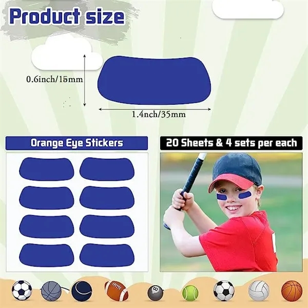 Sports Eye Black Stickers for Kids Breathable Strips - Sports Eye Black Stickers for Kids Breathable Strips - Image 2 of 2