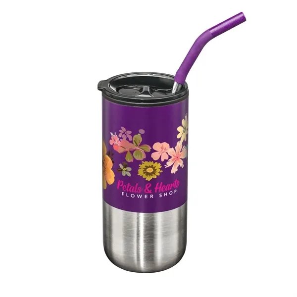 Bondi Double Wall Tumbler w/ Straw -18oz - Bondi Double Wall Tumbler w/ Straw -18oz - Image 4 of 15