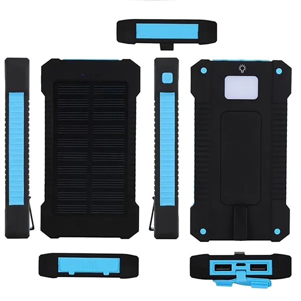 10,000 MAH SOLAR DUAL PORT WATER RESISTANT POWER BANK - 10,000 MAH SOLAR DUAL PORT WATER RESISTANT POWER BANK - Image 2 of 5