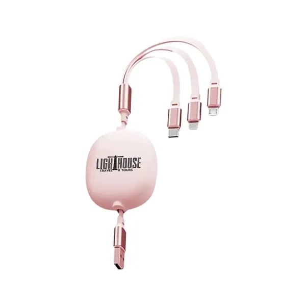 3.9ft Retractable Multi Charging Cable Cord - 3.9ft Retractable Multi Charging Cable Cord - Image 4 of 6