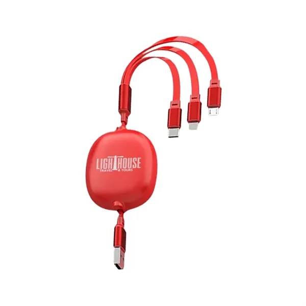 3.9ft Retractable Multi Charging Cable Cord - 3.9ft Retractable Multi Charging Cable Cord - Image 6 of 6