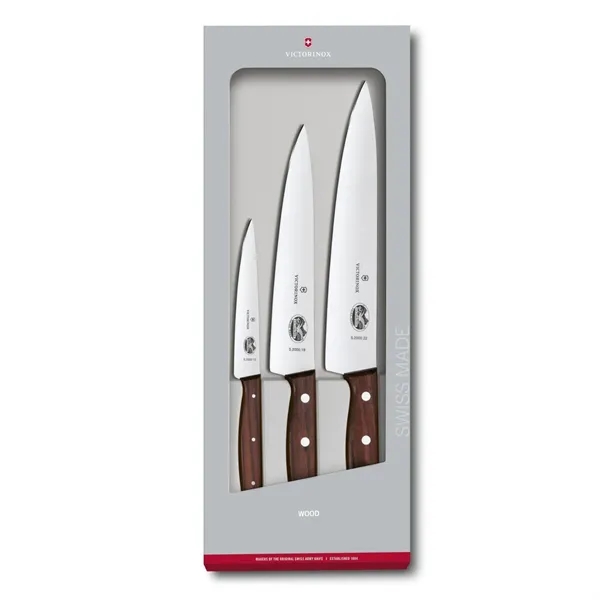 Victorinox® German Made 3-Piece Wood Kitchen Knife Set - Victorinox® German Made 3-Piece Wood Kitchen Knife Set - Image 1 of 2