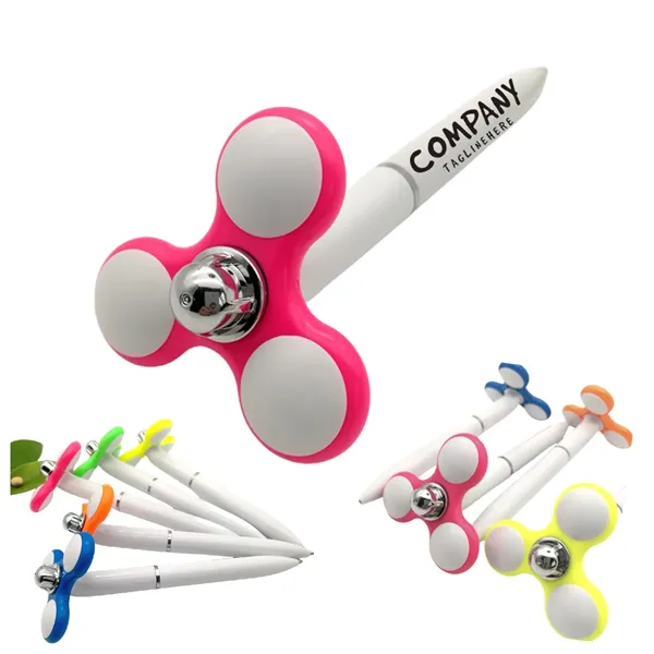 Fidget Spinner Ballpoint Pen Stress Reliever Toy - Fidget Spinner Ballpoint Pen Stress Reliever Toy - Image 0 of 2