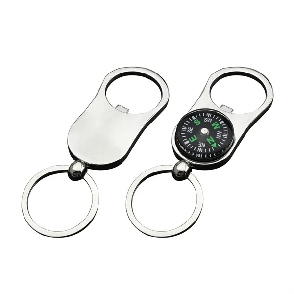 Portable Bottle Opener Compass Keychain - Portable Bottle Opener Compass Keychain - Image 3 of 3