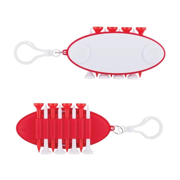 10 Piece Golf Tee Ball Marker Set Keychain - 10 Piece Golf Tee Ball Marker Set Keychain - Image 4 of 5